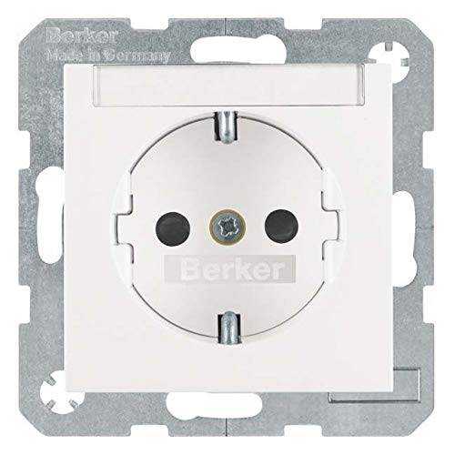 Berker 47498989 Steckdose SCHUKO mit Beschriftungsfeld u. erh.BS S.1/B.3/B.7 polarweiß, glänzend Mesch Shop Berker 47498989 Steckdose SCHUKO mit Beschriftungsfeld u. erh.BS S.1/B.3/B.7 polarweiß, glänzend Mesch Shop